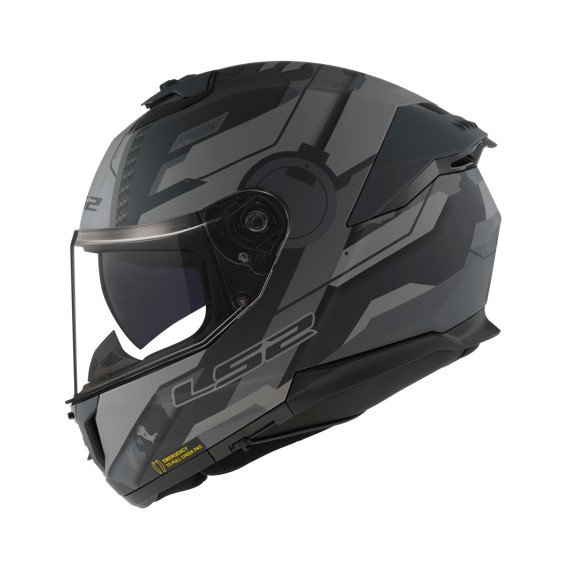 CASCO CERRADO LS2 FF808 SHADOW STREAM